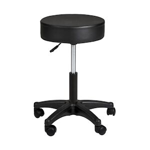 tectake Tabouret à roulettes - noir -402537