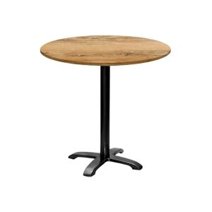 Restootab - Table ronde Ø80cm - modèle Bazila chêne slovène