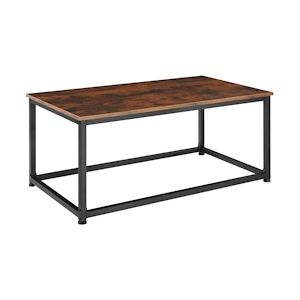 tectake Table d’appoint Lynch 100x55x45,5cm - Bois foncé industriel, rustique -404449