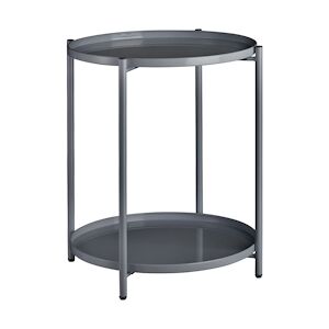 tectake Table d’appoint OXFORD - gris foncé -404196