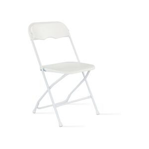 Oviala Business Rekkem chaise pliante PEHD 40 x 45 x 81cm Blanc