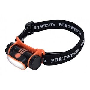 Portwest - Lampe frontale rechargeable par USB Noir Taille Unique