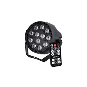 Projecteur PAR à LEDs RGB3 12X3W 3-en-1 DMX Strobe IBIZA LIGHT