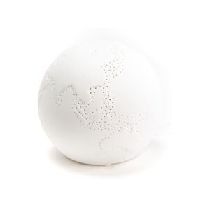 AMADEUS Lampe Monde - Blanc Rond Porcelaine Amadeus 16x16 cm