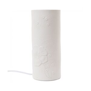 AMADEUS Lampe tube fleur grand modèle - Blanc Rond Porcelaine Amadeus 12x12 cm