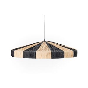 AMADEUS Suspension Aurora en raphia 80 cm - Noir Rond Amadeus