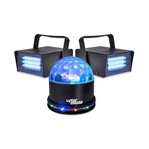 Pack Soirée FIESTA SUNMAGIC + 2 LED STROBE BLANC