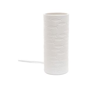 AMADEUS Lampe tube poisson grand modèle - Blanc Rond Porcelaine Amadeus 12x12 cm