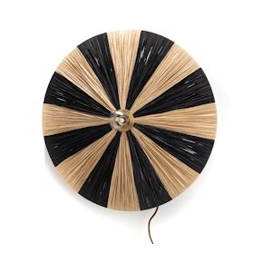 AMADEUS Applique Aurora en raphia 50 cm - Noir Rond Fibre Naturelle Amadeus