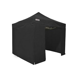 FRANCE BARNUMS Tente pliante PRO 3x3m pack côtés - 4 murs - ALU 55mm/PVC 580g Norme M2 - noir - FRANCE-BARNUMS