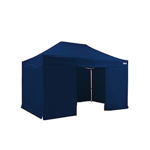 FRANCE BARNUMS Tente pliante PRO 3x4,5m pack côtés - 4 murs - ALU 45mm/polyester 380g Norme M2 - bleu - FRANCE-BARNUMS