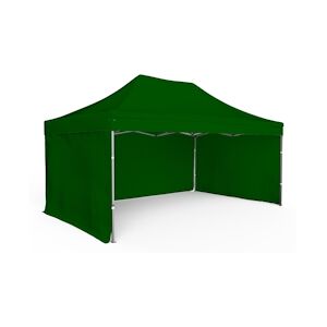 Assalit-Jean Tente pliante Barnum Aluminium 300x450cm - Vert Foncé + 3 murs offerts