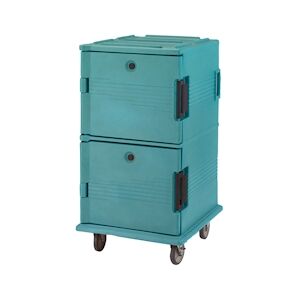 CAMBRO - UPC1600-110 - Chariot isotherme GN à double compartiment série Camcart® - 71,5 x 82 x 135 cm - Bleu ardoise