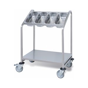 PUJADAS Chariot Porte Ramasse Couverts GN 1/3 Inox P80.740