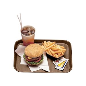 CAMBRO - 1014FF-167 - Plateau Fast Food - 26,5 x 34,5 cm - Brun - Vente à l'unité