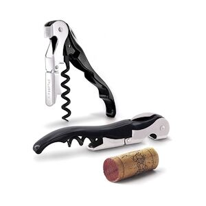 PULLTEX Tire-bouchon de sommelier Pulltap's noir premium 12 cm + étui marron