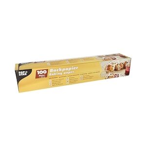 Papstar Papier pour pâtisseries 100 m x 38 cm marron en boîte x 6