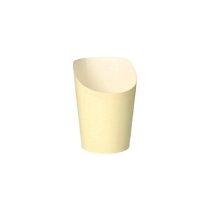 Papstar Boîte à snack en carton ''To Go'' 0,16 l Ø 7,5 cm · 9,9 cm beige x 1500