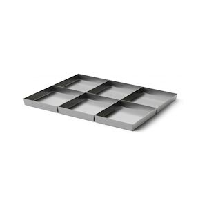 PUJADAS Plateaux Systeme Modulaire 1/8 pour Four a Braise 90 Acier inoxydable530 x460x30mm