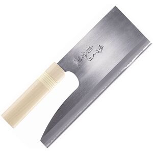 Hounen Couteau Japonais Soba Kiri Lame 24cm avec Manche en Bois de Magnolia