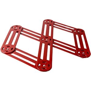 ART Roger Orfevre dessous de plat extensible 6 branches Rouge