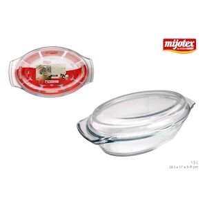 Lot de 6 Soupiere Ovale Verre 1.5L Maitre Chef