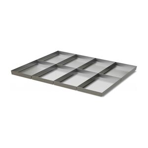 PUJADAS Plateaux Systeme Modulaire 1/8 pour Four a Braise 140 Acier inoxydable720 x640x30mm