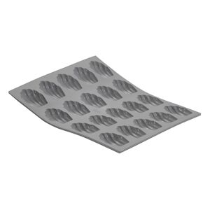 DE BUYER Moule 20 mini madeleine elastomoules Gris Rectangle Silicone