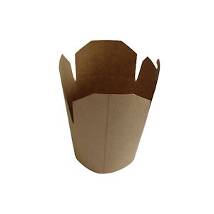 Evenplast - Pot Nouilles/Pates-32-Mar-Pe / Pot Carton À Pâtes/Riz 1000Ml-Brun/500