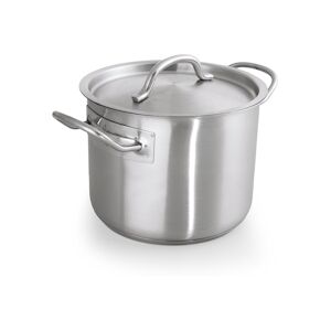 WAS Germany Casserole avec couvercle en Acier au nickel chrome 11 L H 190 mm Diamètre 280 mm