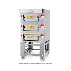 Italforni Four à Pizza Electrique Inox 1 Chambre pour 6 Pizzas L 1000 mm ITALFORNI