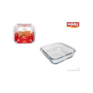 Lot de 12 Plat Carre En Verre 1.1L Maitre Chef