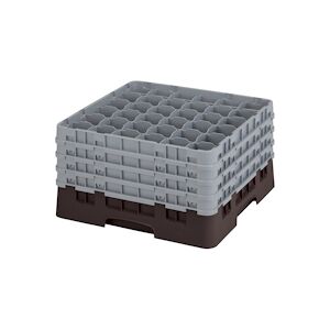 CAMBRO - 36S900-167 - Casiers de lavage 36 comp. 4 alturas - 7,2 cm Ø máx. - Haut max 24,1 cm - 50 x 50 x 26,7 cm - Brun