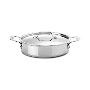 SILAMPOS cocotte basse 26 cm supreme pro 4.3 l - Silampos 430 cl Argent Rond Inox