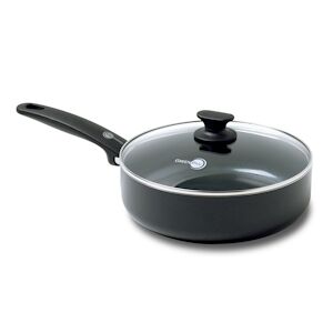 Sauteuse Cambridge 24 cm en Ceramique et son couvercle -  310 cl Noir Rond Ceramique Greenpan 42.7x cm