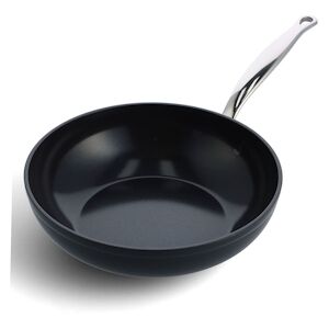 Poele Wok Barcelona pro 28 cm -  357 cl Noir Rond Ceramique Greenpan