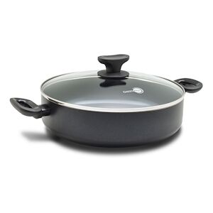 Sauteuse Torino en   avec Couvercle 28 cm -  Noir Rond Ceramique Greenpan