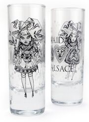 ART Verres à Vodka Motif la Mignonne Maïdalä  X 6   Everyverre