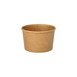 Papstar Pots à soupe, carton rond 230 ml Ø 9,8 cm · 6 cm marron