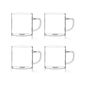 OGO LIVING - Lot De 4 Tasses Helya En Verre Borosilicate De 25 Cl