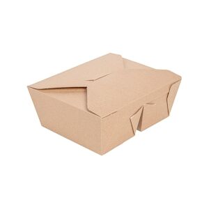 García de Pou 300 Unités - Boîtes Américaines 2 Compart. 'Thepack' 675 + 675 Ml 220 + 12Pp G/M2 15,2X12,1X6,5 Cm Naturel Carton - Garcia de Pou