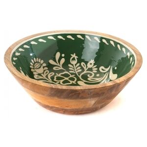 Saladier 35 cm Clara -  Vert Rond Bois Amadeus 35x35 cm