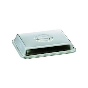 Cloche inox pour ravier avec barrette 24,8 cm x 20,10 cm H 4 cm Stellinox