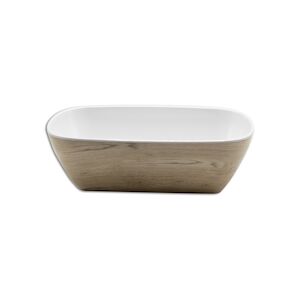 ADRIER - TTRB2616-WW - Lot de 6 unites - Collection Kayak - Saladier de presentation GN 1/4 - (26 x15 x 8 cm) - Bois/Blanc - Melamine