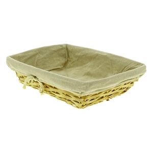 PROLINEA opaline corbeille rectangle de presentation  eclisse  de bois 38x29x10 cm - carton de 60