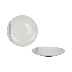 ART Lot de 24 Assiette Dessert Dotties 20.5cm Porcelaine Maitre Chef