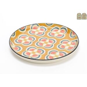 Assiette dessert  Imany jaune 21 cm x6 -  Multicolore Rond Gres Amadeus 21x21 cm