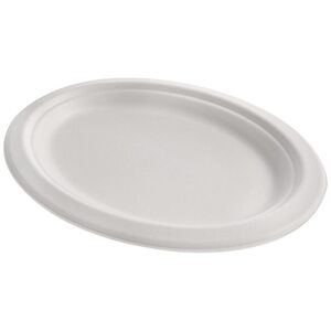 Firplast Assiette pulpe blanche ovale 23x32 cm