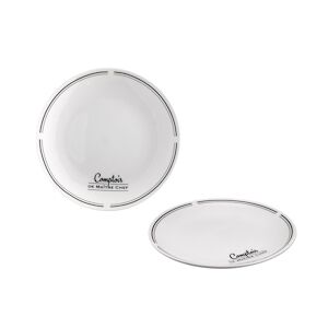 ART Lot de 24 Assiette Dessert Comptoir 20.5cm Porcelaine Maitre Chef