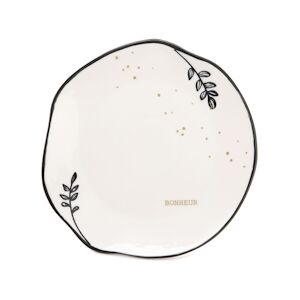 Assiette a dessert carpe diem x6 -  Decore Rond Gres Amadeus 21x21 cm